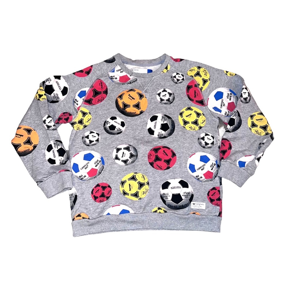 Adidas Originals * World Cup Tango Soccer Ball Crew Neck Sweater * Grey * Size M